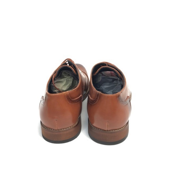 Amali Men\'s Tan Dress Shoes Oxfords Leather Lined Cap Toe Sizes 9.5 - 13